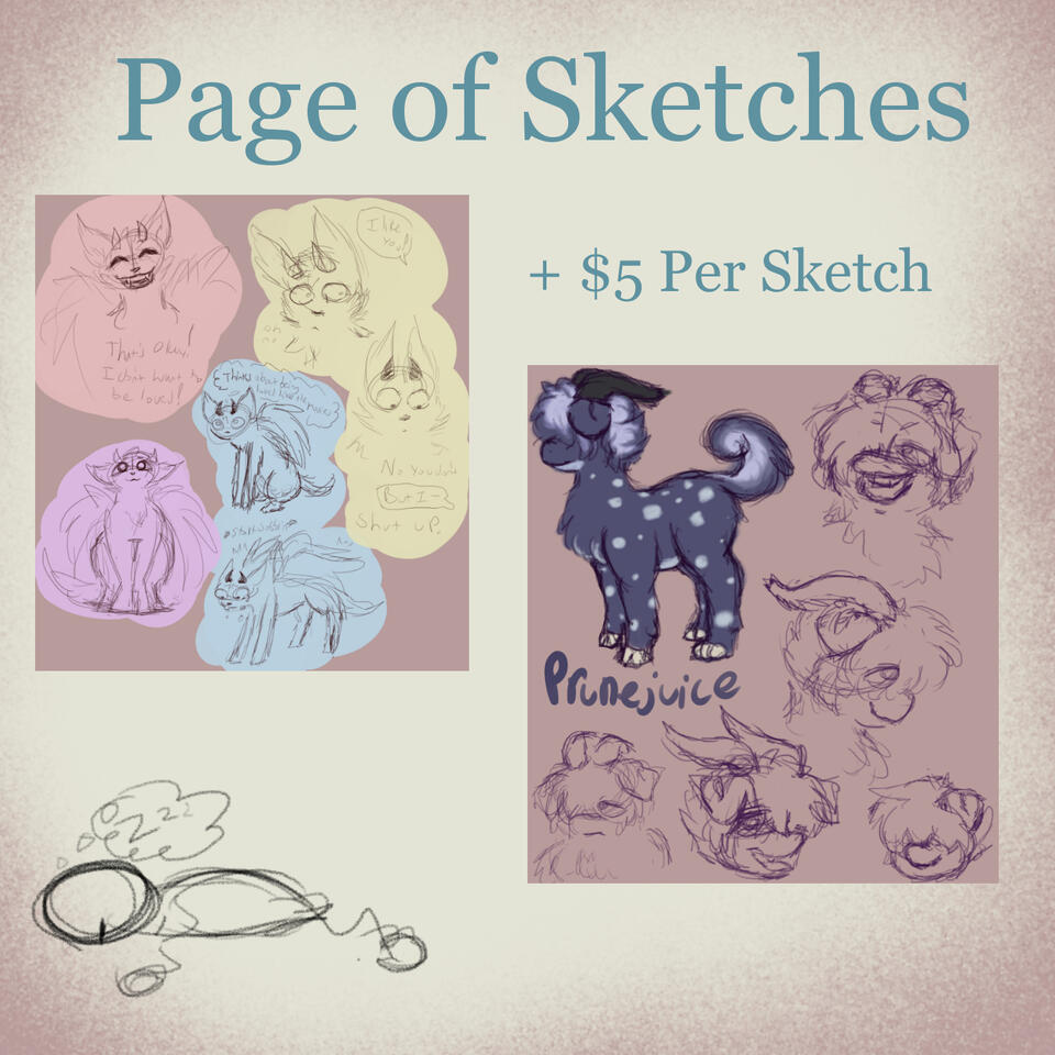 Page of Sketches