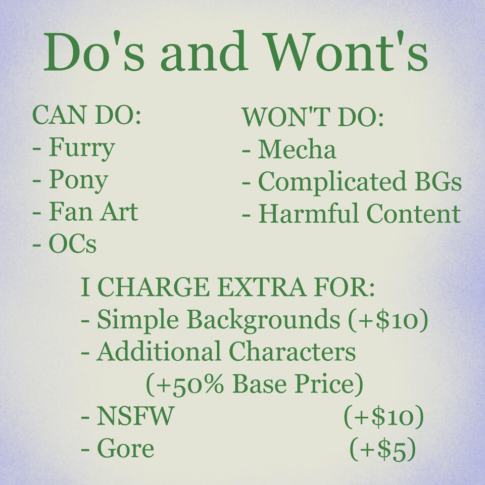 Do's and Won't's